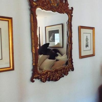 Sale Photo Thumbnail #108: BEAUTIFUL WOOD WITH GILT TRIM AND ORMULU MIRROR