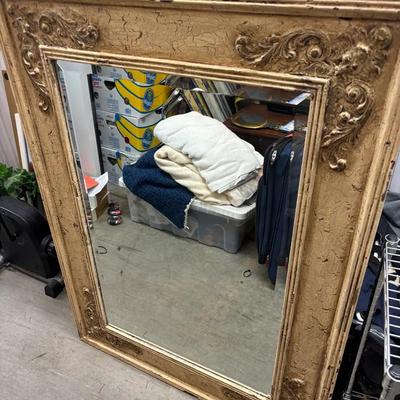 Large Ornate Gilt Framed Wall Mirror