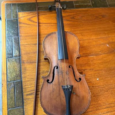 Antique Violin & Bow 