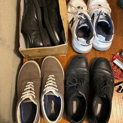 Group of Men’s Shoes Including Dress Shoes and Sneakers