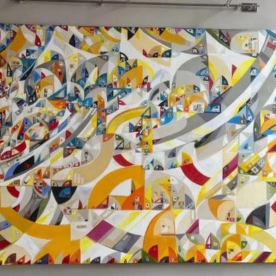 Justus Roe Acrylic on Stretched Canvas with Artist Book