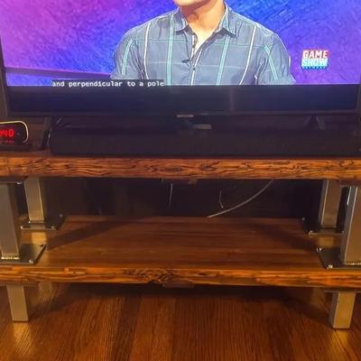 Industrial Wood & Metal TV Console