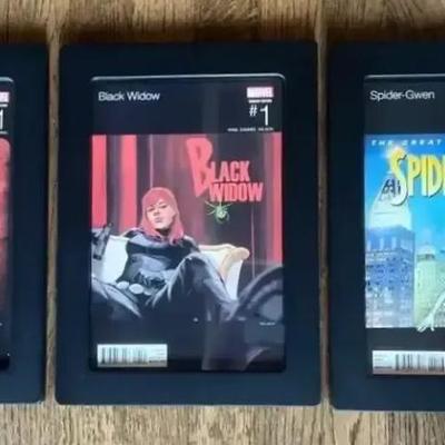 3 Framed Marvel Variant Edition #1 Hip Hop Covers Inc Black Widow