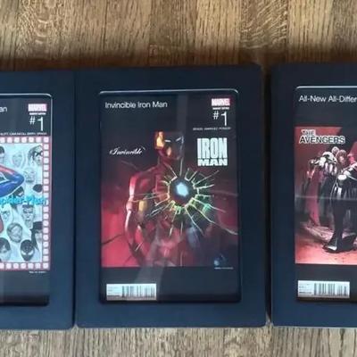 3 Framed Marvel Variant Edition #1 Hip Hop Covers Inc Iron Man