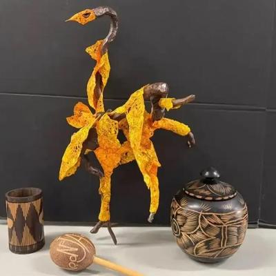 Sculpture, Jar, Pen Holder & Rattle