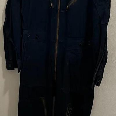 Vintage USAF Light Flying Suit Navy Blue