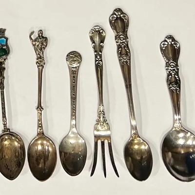 Sterling Silver, Heritage, 800 Spoons and Fork