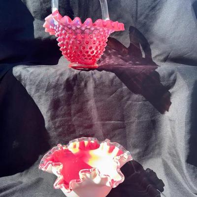 Pink Fenton Collectibles 