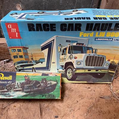 Ford Truck & Revell Boat Models