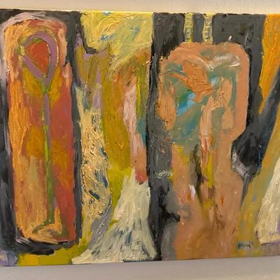 Untitled Abstract Oil PREVIEW ONLY!  SILENT AUCTION ITEM