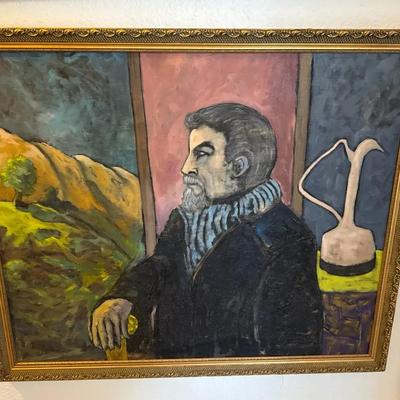 Man in Room, Untitled Art PREVIEW ONLY!  SILENT AUCTION ITEM