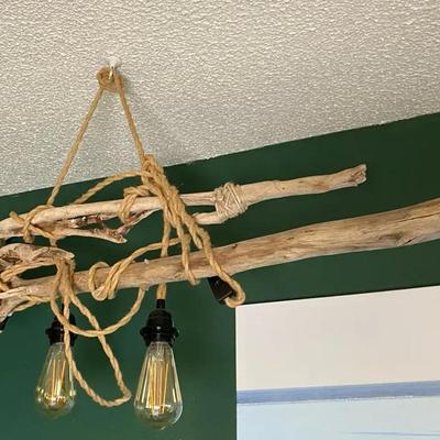 Driftwood with Edison Lights
