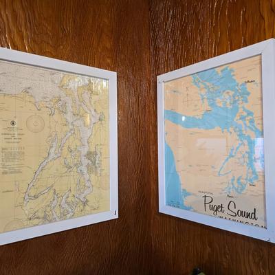 Framed PNW Maps 