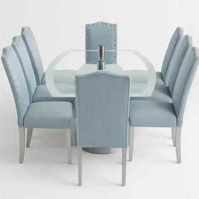 Sunset Trading Contemporary Glass Dining Table