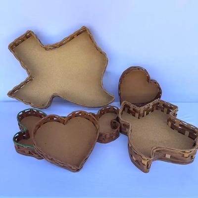 Vine-tique Wicker Baskets With Cork Compressed Bottoms