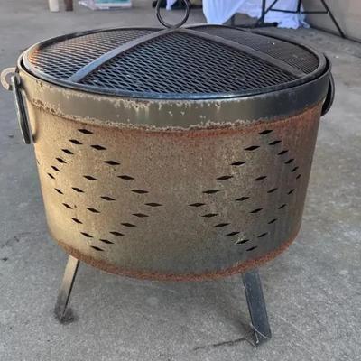 Outdoor Metal Wood Burning Fire Pit