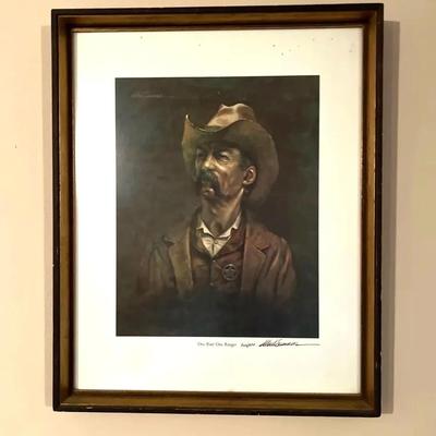 Robert Summers, Signed And Framed Print, One Riot, One Ranger