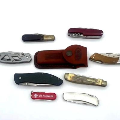 Vintage Pocket Knives  - Mossy Oak, Barlow, Gerber, Uncle Henry, and a boy scout knife