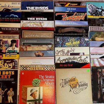 Vintage vinyl records