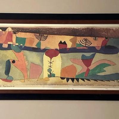 Parklandschaft Framed Print By Paul Klee