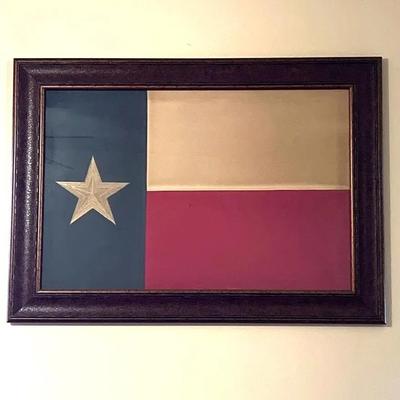 Framed Texas Flag