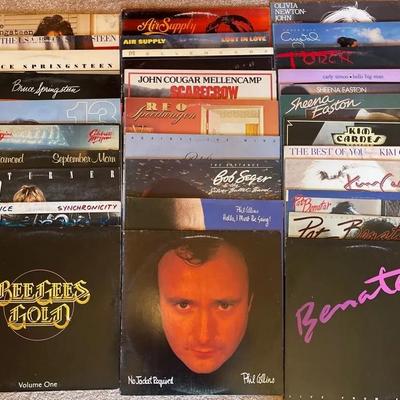 Vintage vinyl records