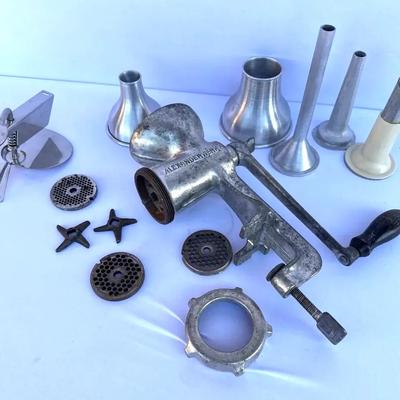 Vintage Meat Grinder And Puree Hand Mixer 