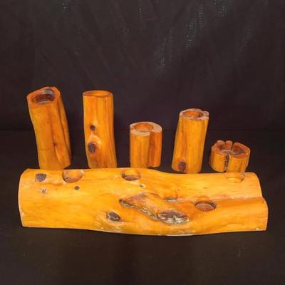 Handcrafted Wooden Candle Holders