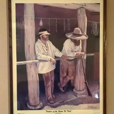 “Traders of The Santa Fe Trail” Print By Richard Hogue