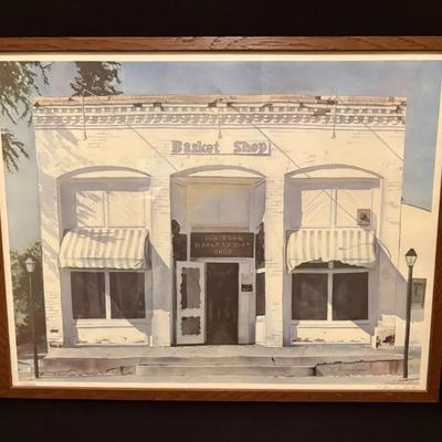B. Briedenbach Numbered Print “Old Town Basket & Gift Shop” 