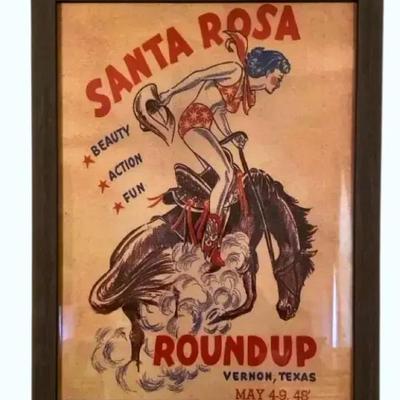 Vintage 1948 Santa Rosa Roundup 