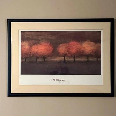 Seth Winegar Red Trees II Framed Print