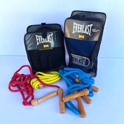 Everlast Training Gloves And Punching Mitts; Training Jump Ropes