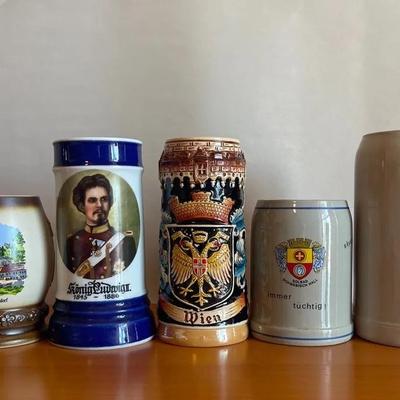 Collection Of Beer Steins