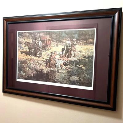 Ten Minute Stretch By Robert Summers Signed and Numbered Framed Print