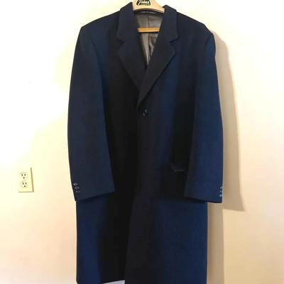 Vintage Men’s Long Wool And Cashmere Jacket 