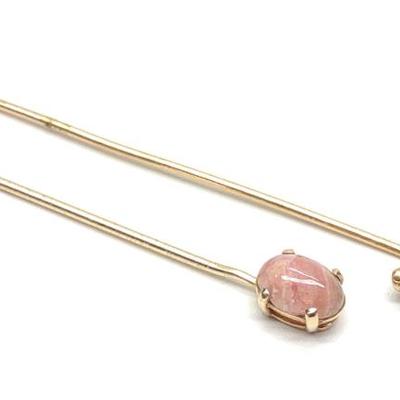 Sale Photo Thumbnail #113: (2) Early 14K Yellow Gold Stickpins