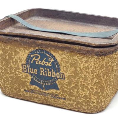 Sale Photo Thumbnail #635: 1950s Pabst Blue Ribbon Beer Paperboard Cooler