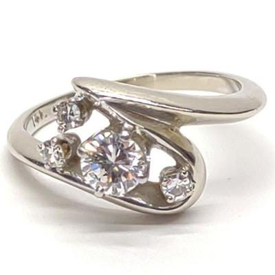 Sale Photo Thumbnail #34: 14K White Gold & Diamond 0.52 ctw Ring (sz 6.75)