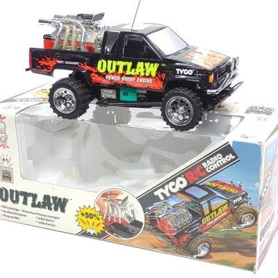Sale Photo Thumbnail #496: 1992 Tyco R/C Outlaw Power Boost Toy Truck In Box