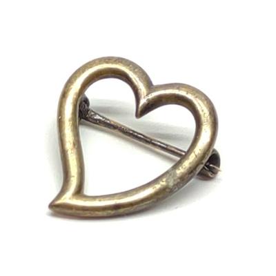 Sale Photo Thumbnail #296: Antique 14K Gold Heart Pin / Brooch