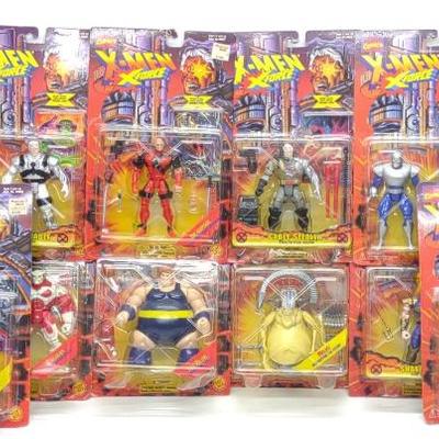 Sale Photo Thumbnail #584: (14) 1990s Marvel X-Men X-Force Action Figures