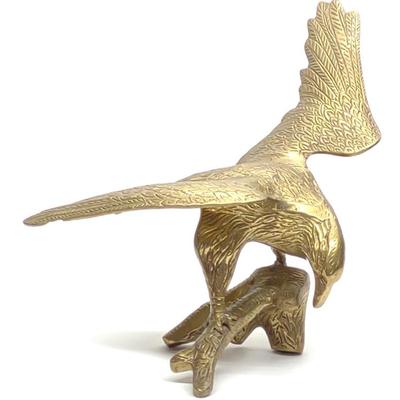 Sale Photo Thumbnail #655: Brass Bald Eagle On Branch Sculpture