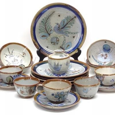 Sale Photo Thumbnail #570: 20 pc Ken Edwards El Palomar Signed Pottery Set