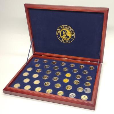 Sale Photo Thumbnail #198: Presidential Dollar Collection Franklin Mint Set