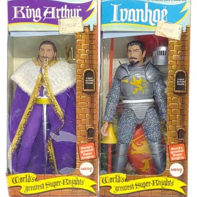 Sale Photo Thumbnail #146: 2 1974 Mego Super Knights Action Figures in Box