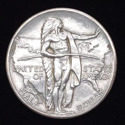 Sale Photo Thumbnail #14: 1926 Oregon Trail Memorial Silver Half Dollar Coin