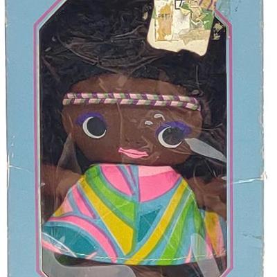 Sale Photo Thumbnail #523: 1971 Shindana Toysz Li'l Souls Natra Doll in Box