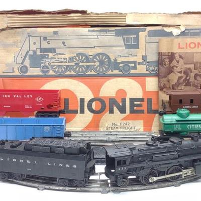Sale Photo Thumbnail #244: 1962 Lionel 11242 Steam Freight Train Set w/ Box