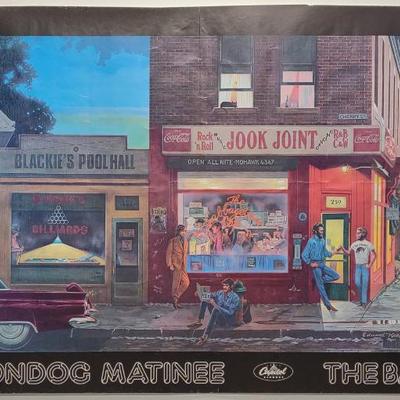 Sale Photo Thumbnail #447: 1973 The Band Moondog Matinee Promo Poster 44x28"